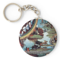 Triptych Of The Mystical Marriage Of St. Catherine Key Chain