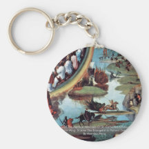 Triptych Of The Mystical Marriage Of St. Catherine Key Chain