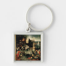 Triptych: The Temptation of St. Anthony Keychains