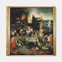 Triptych: The Temptation of St. Anthony Refrigerator Magnet