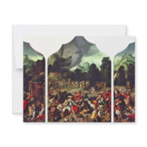 Triptych With The Adoration Of The Golden Calf. [1 Custom Invites