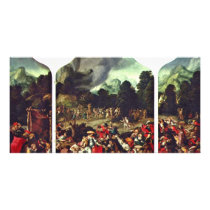 Triptych With The Adoration Of The Golden Calf. [1 Personalized Photo Card