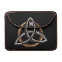 Triquetra (Brown/Silver) MacBook Pro Sleeve