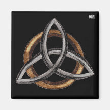 Triquetra (Brown/Silver) Magnet