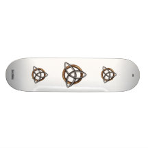 Triquetra (Brown/Silver) Skateboard Decks