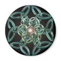 Triquetra Circle Knot Magnet