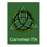 Triquetra (Green) Post Card