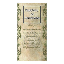 Triquetra Natural Personalized Photo Card