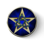 Triquetra Pentagram Button