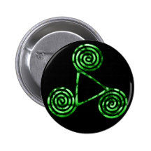 Triskele grün anstecknadelbutton