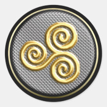 Triskele Round Sticker