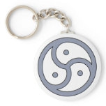 Triskelion_points_white Key Chains