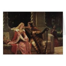 Tristan and Isolde, Edmund Blair Leighton, 1902 Card
