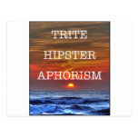 Trite Hipster Aphorism Postcard