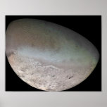 Triton, the largest moon of planet Neptune posters