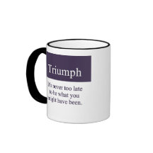 Triumph is always possible coffee mug