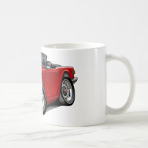Triumph TR6 Red Car Coffee Mugs