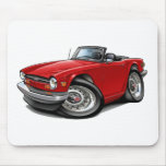 Triumph TR6 Red Car mousepads
