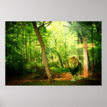 Triumphant King (Lion Christian Art) Print