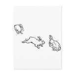 TROIS LAPINS postcards