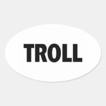 Troll Oval Sticker