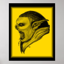 Troll schwarz gelb design posters