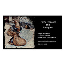 Troll with His Hand in a Bag Business Card Template