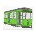 Trolley Trolleybus Streetcar Tram Trolleycar Cars postcards