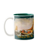 Trolling for Blue Fish mugs