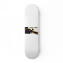 Trombone Dark Background Graphic Design Skateboard Deck