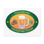 Trombone Drinking Team Post Card