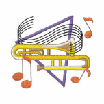 Trombone embroidered shirts
