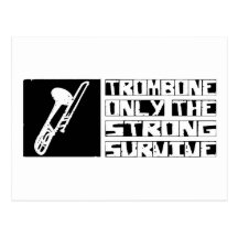 Trombone Survive Post Cards