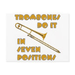 Trombones Do It In 7 Positions postcards