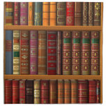 Trompe l'oeil "French library". Cloth Napkin
