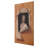 Trompe l'Oeil Portrait of a Lady Stretched Canvas Prints