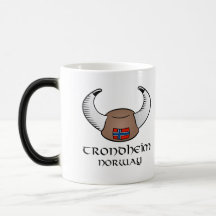 Trondheim Norway Viking Hat Mug