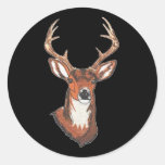 Trophy Buck Rack Mount Round Sticker