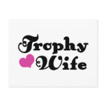 Trophy Wife postcards
