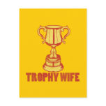 Trophy Wife, wedding+gifts postcards