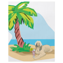 Tropical Afghan Hound Full Color Flyer