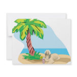 Tropical Afghan Hound invitations