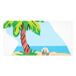 Tropical Afghan Hound photo cards