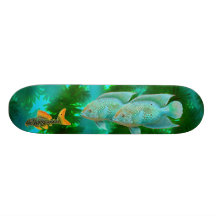 Tropical Aquarium Fish Skateboard