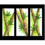 Tropical Bamboo Painting - Multi photo sculptures