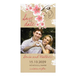 Tropical Beach Hibiscus Pink Save The Date Card Photo Greeting Card