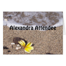 Tropical Beach - Place Setting Name Cards Seating