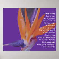Tropical Beach Wedding Gift Poster