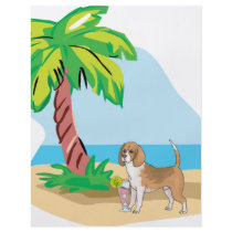 tropical beagle custom flyer