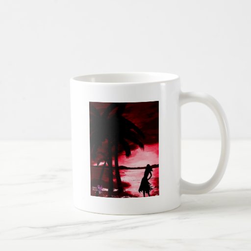 tropical beauty coffee mugs